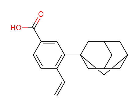 Molecular Structure of 135077-83-7 (3-(1-adamantyl)-4-vinylbenzoic acid)