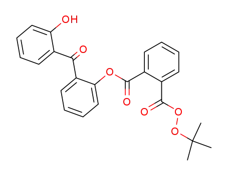 Molecular Structure of 36865-31-3 (Benzenecarboperoxoic acid,
2-[[2-(2-hydroxybenzoyl)phenoxy]carbonyl]-, 1,1-dimethylethyl ester)