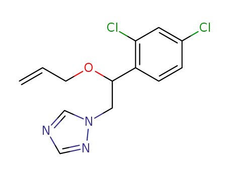 Molecular Structure of 63399-14-4 (1H-1,2,4-Triazole, 1-[2-(2,4-dichlorophenyl)-2-(2-propenyloxy)ethyl]-)