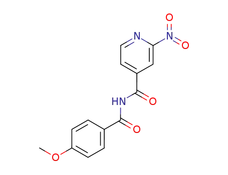 4-Pyridinecarboxamide, N-(4-methoxybenzoyl)-2-nitro-