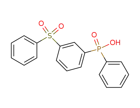 Molecular Structure of 62489-09-2 (Phosphinic acid, phenyl[3-(phenylsulfonyl)phenyl]-)