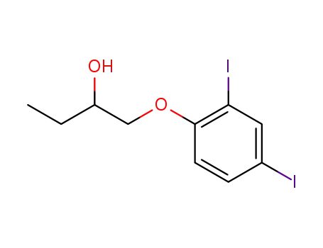 Molecular Structure of 527680-64-4 (1-(2,4-diiodophenoxy)butan-2-ol)