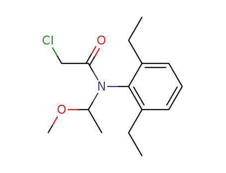 Molecular Structure of 78180-25-3 (Acetamide, 2-chloro-N-(2,6-diethylphenyl)-N-(1-methoxyethyl)-)