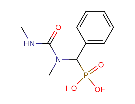 Molecular Structure of 57848-28-9 (Phosphonic acid, [[methyl[(methylamino)carbonyl]amino]phenylmethyl]-)