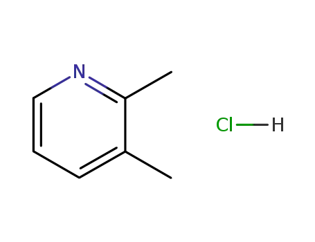 Molecular Structure of 36316-67-3 (Pyridine, 2,3-dimethyl-, hydrochloride)