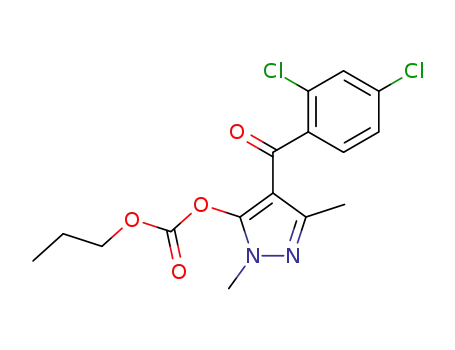 Carbonic acid, 4-(2,4-dichlorobenzoyl)-1,3-dimethyl-1H-pyrazol-5-yl
propyl ester
