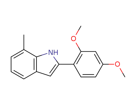 Molecular Structure of 62613-65-4 (1H-Indole, 2-(2,4-dimethoxyphenyl)-7-methyl-)