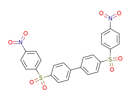 Molecular Structure of 17095-02-2 (1,1'-Biphenyl, 4,4'-bis[(4-nitrophenyl)sulfonyl]-)