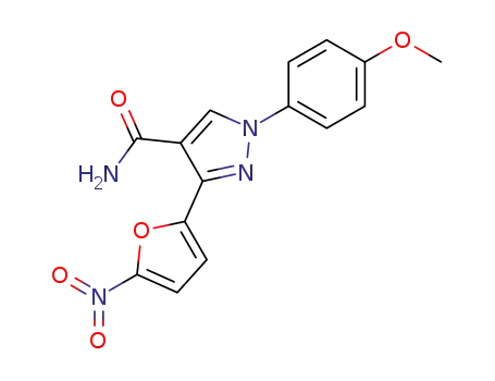 1-(4-Methoxyphenyl)-3-(5-nitrofuran-2-yl)-1H-pyrazole-4-carboxamide