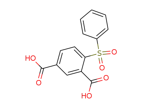 Molecular Structure of 51762-53-9 (1,3-Benzenedicarboxylic acid, 4-(phenylsulfonyl)-)
