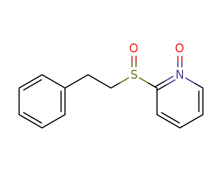 Molecular Structure of 62382-07-4 (Pyridine, 2-[(2-phenylethyl)sulfinyl]-, 1-oxide)