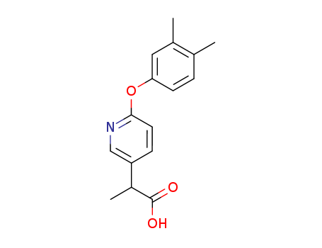 3-Pyridineacetic acid, 6-(3,4-dimethylphenoxy)-a-methyl-