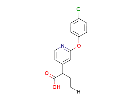Molecular Structure of 51363-56-5 (4-Pyridineacetic acid, 2-(4-chlorophenoxy)-a-ethyl-)