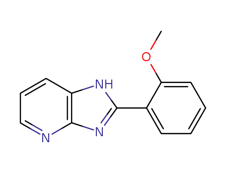 Molecular Structure of 53929-99-0 (1H-Imidazo[4,5-b]pyridine, 2-(2-methoxyphenyl)-)