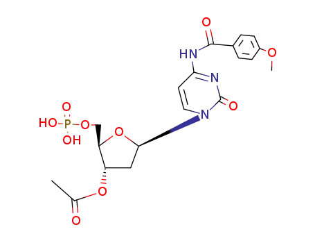 Molecular Structure of 36031-54-6 (5'-Uridylic acid, 2'-deoxy-N-(4-methoxybenzoyl)-)