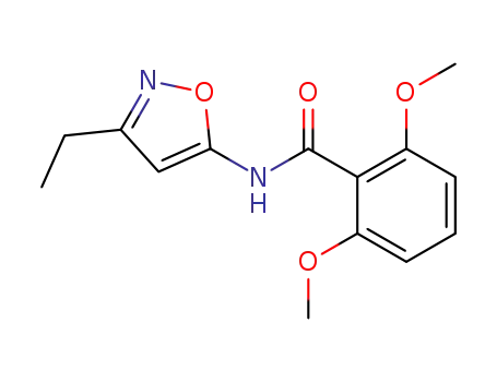 Molecular Structure of 82559-74-8 (Benzamide, N-(3-ethyl-5-isoxazolyl)-2,6-dimethoxy-)