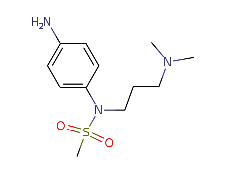 Molecular Structure of 334952-14-6 (Methanesulfonamide, N-(4-aminophenyl)-N-[3-(dimethylamino)propyl]-)