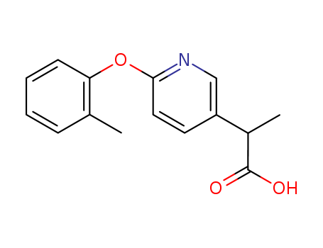 3-Pyridineacetic acid, a-methyl-6-(2-methylphenoxy)-