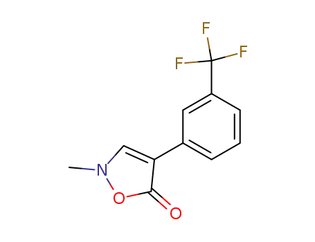 Molecular Structure of 62451-87-0 (5(2H)-Isoxazolone, 2-methyl-4-[3-(trifluoromethyl)phenyl]-)