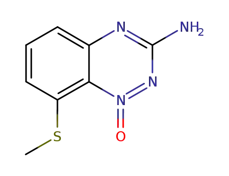 1,2,4-Benzotriazin-3-amine, 8-(methylthio)-, 1-oxide