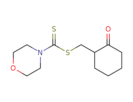 4-Morpholinecarbodithioic acid, (2-oxocyclohexyl)methyl ester