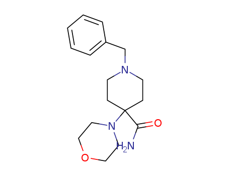 4-Piperidinecarboxamide, 4-(4-morpholinyl)-1-(phenylmethyl)-