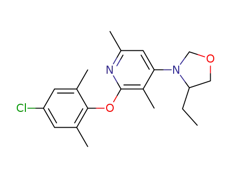 Pyridine,
2-(4-chloro-2,6-dimethylphenoxy)-4-(4-ethyl-3-oxazolidinyl)-3,6-dimethyl
-