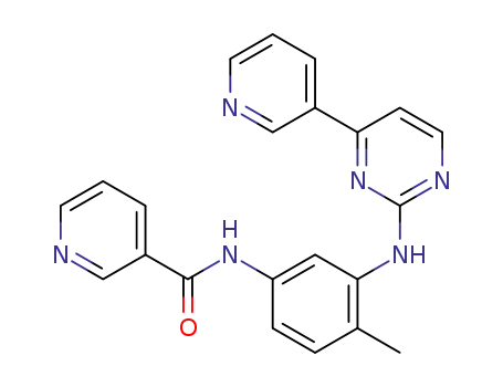 Molecular Structure of 309760-28-9 (3-Pyridinecarboxamide,
N-[4-methyl-3-[[4-(3-pyridinyl)-2-pyrimidinyl]amino]phenyl]-)