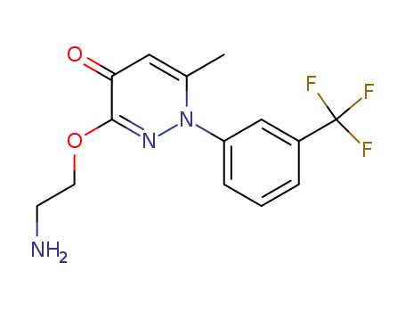 3-(2-AMINOETHOXY)-6-METHYL-1-[3-(TRIFLUOROMETHYL)PHENYL]PYRIDAZIN-4-ON E