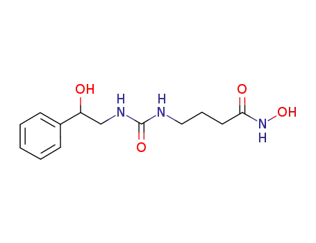 Molecular Structure of 827036-67-9 (Butanamide,
N-hydroxy-4-[[[(2-hydroxy-2-phenylethyl)amino]carbonyl]amino]-)