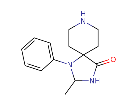 Molecular Structure of 1023-83-2 (1,3,8-Triazaspiro[4.5]decan-4-one, 2-methyl-1-phenyl-)