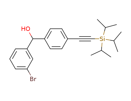 (3-bromophenyl)(4-(2-(triisopropylsilyl)ethynyl)phenyl)methanol