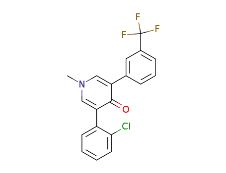 Molecular Structure of 59756-71-7 (4(1H)-Pyridinone,
3-(2-chlorophenyl)-1-methyl-5-[3-(trifluoromethyl)phenyl]-)