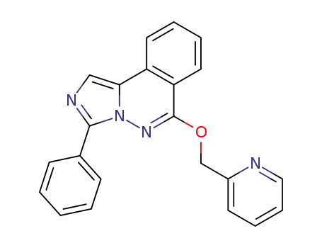 Molecular Structure of 391197-24-3 (Imidazo[5,1-a]phthalazine, 3-phenyl-6-(2-pyridinylmethoxy)-)
