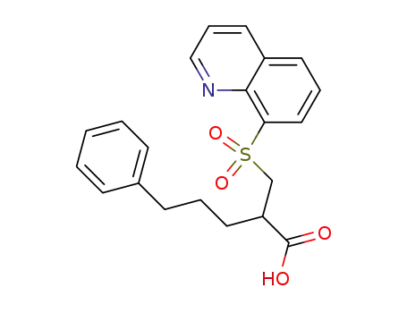 Molecular Structure of 203248-33-3 (Benzenepentanoic acid, a-[(8-quinolinylsulfonyl)methyl]-)