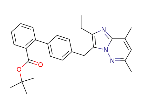 [1,1'-Biphenyl]-2-carboxylic acid,
4'-[(2-ethyl-6,8-dimethylimidazo[1,2-b]pyridazin-3-yl)methyl]-,
1,1-dimethylethyl ester