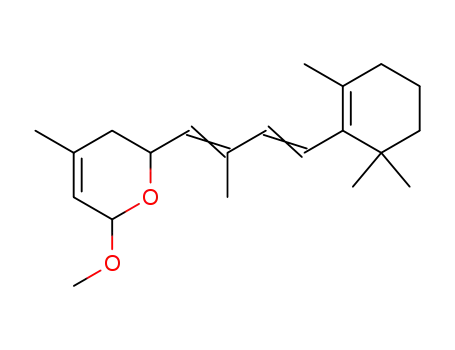 2-methoxy-4-methyl-5,6-dihydro-6 [2-methyl-4-(2,6,6-trimethylcyclohexen-1-yl)-buta-1,3-dienyl]-2H-pyran