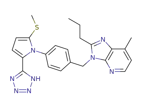 3H-Imidazo[4,5-b]pyridine,
7-methyl-3-[[4-[2-(methylthio)-5-(1H-tetrazol-5-yl)-1H-pyrrol-1-yl]phenyl]
methyl]-2-propyl-