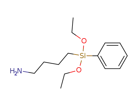 Molecular Structure of 7534-55-6 (1-Butanamine, 4-(diethoxyphenylsilyl)-)