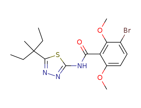 Benzamide,  3-bromo-N-[5-(1-ethyl-1-methylpropyl)-1,3,4-thiadiazol-2-yl]-2,6-dimeth  oxy-