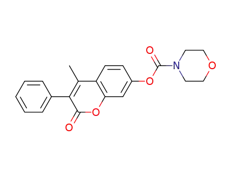 Molecular Structure of 548764-96-1 (4-Morpholinecarboxylic acid,
4-methyl-2-oxo-3-phenyl-2H-1-benzopyran-7-yl ester)