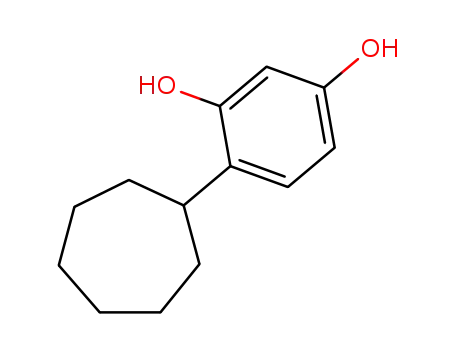 Molecular Structure of 15817-68-2 (1,3-Benzenediol, 4-cycloheptyl-)