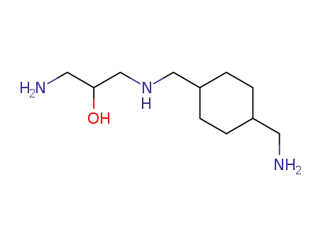 Molecular Structure of 62221-20-9 (2-Propanol, 1-amino-3-[[[4-(aminomethyl)cyclohexyl]methyl]amino]-)