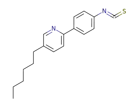 Molecular Structure of 113744-13-1 (Pyridine, 5-hexyl-2-(4-isothiocyanatophenyl)-)