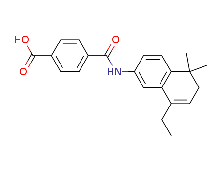 Molecular Structure of 166977-18-0 (Benzoic acid,
4-[[(8-ethyl-5,6-dihydro-5,5-dimethyl-2-naphthalenyl)amino]carbonyl]-)