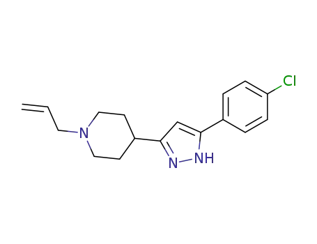 Piperidine, 4-[5-(4-chlorophenyl)-1H-pyrazol-3-yl]-1-(2-propenyl)-