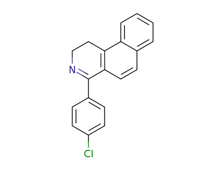 Molecular Structure of 59280-57-8 (Benz[f]isoquinoline, 4-(4-chlorophenyl)-1,2-dihydro-)