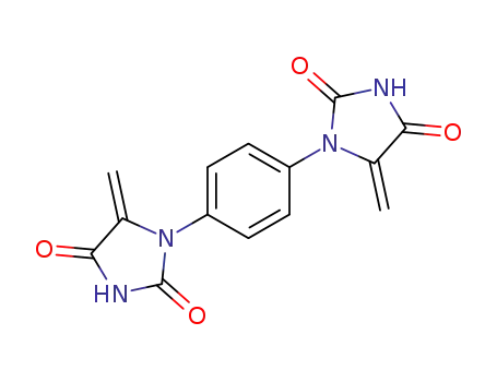 Molecular Structure of 57647-75-3 (2,4-Imidazolidinedione, 1,1'-(1,4-phenylene)bis[5-methylene-)
