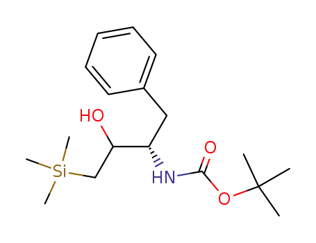 Carbamic acid,
[(1S)-2-hydroxy-1-(phenylmethyl)-3-(trimethylsilyl)propyl]-,
1,1-dimethylethyl ester