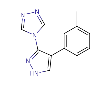 Molecular Structure of 62538-00-5 (4H-1,2,4-Triazole, 4-[4-(3-methylphenyl)-1H-pyrazol-3-yl]-)